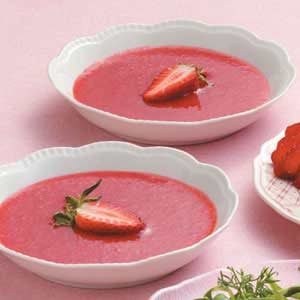 Fresh Chilled Strawberry Soup