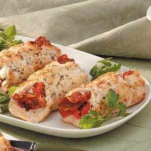 Bacon-Feta Chicken Rolls