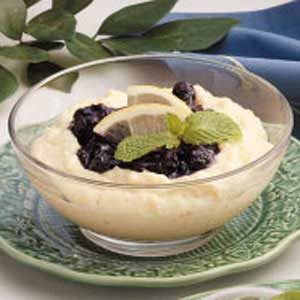 Blueberry Cornmeal Pudding