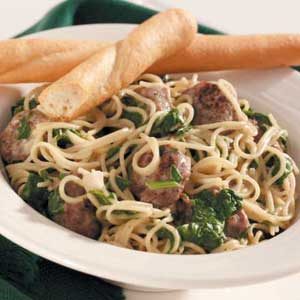 Sausage-Spinach Pasta Supper