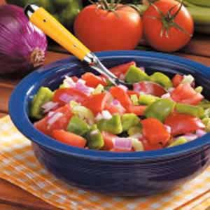 Green Pepper Tomato Salad