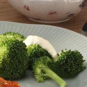 Quick Broccoli with Mustard Sauce