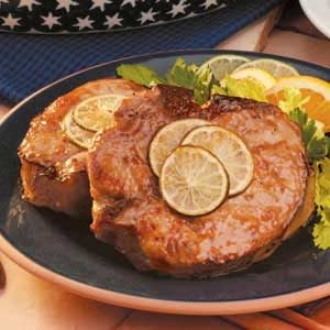 Pork Chops with Orange Glaze