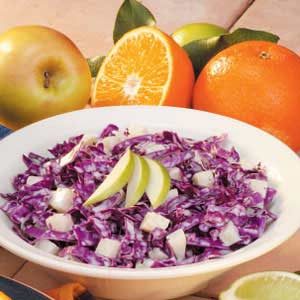 Red Cabbage Apple Slaw