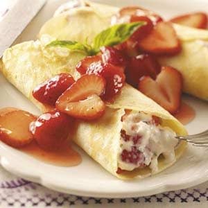 Strawberry Mascarpone Crepes