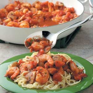 Tomato ‘n’ Shrimp Pasta