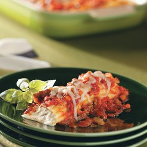 Manicotti with Spicy Sausage