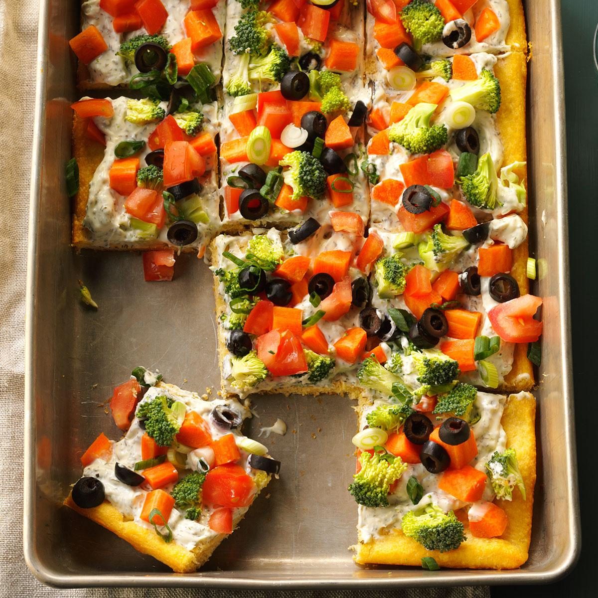 Dilly Veggie Pizza Recipe: How to Make It | Taste of Home