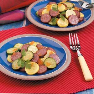 Simple Squash and Sausage