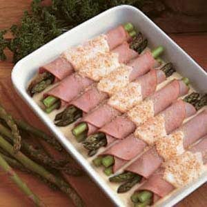 Asparagus Ham Rolls