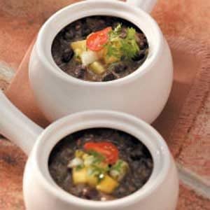 Black Bean Soup with Fruit Salsa