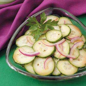 Asian Onion Cucumber Salad