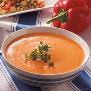 Roasted Red Peppers Soup