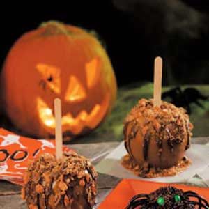 Halloween Caramel Apples