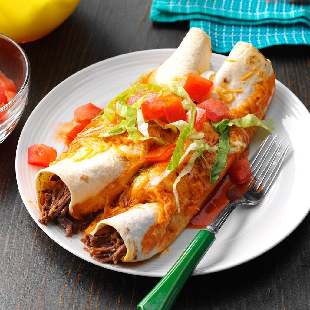 Slow-Cooked Beef Enchiladas