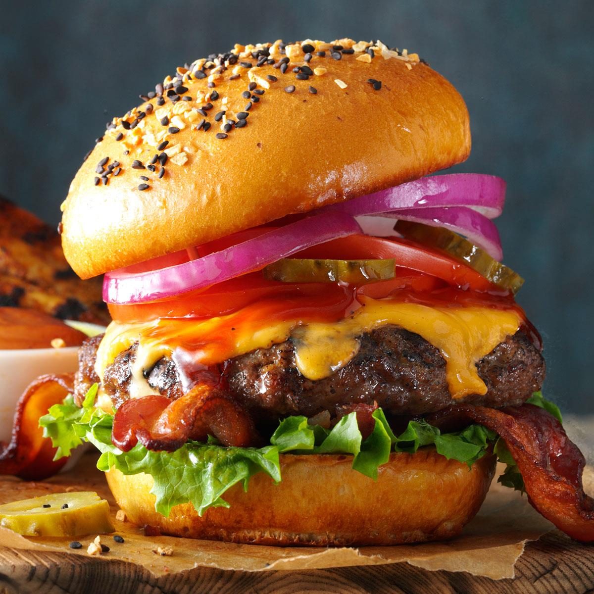 Barbecued Burgers Recipe: How to Make It | Taste of Home