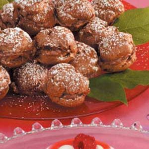 Chocolate-Hazelnut Cream Puffs
