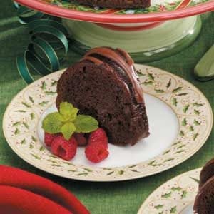 Berry-Glazed Chocolate Cake