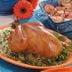 Roasted Chicken with Basil-Rice Stuffing