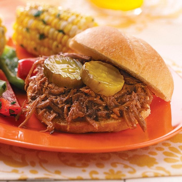 Shredded Barbecue Beef Sandwiches