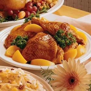 Chicken with Peaches