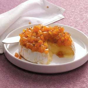 Brie with Apricot Topping