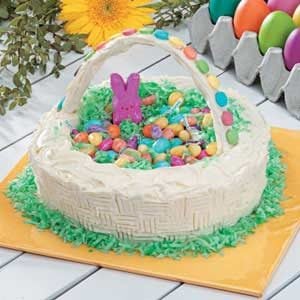 Easter Basket Candy Cake