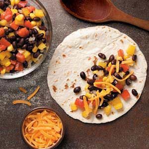 Cheesy Black Bean Quesadillas