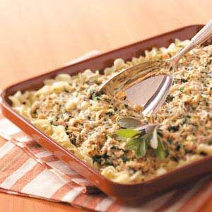 Makeover Spinach Tuna Casserole