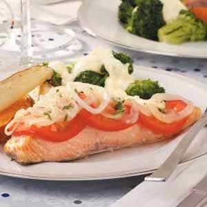 Tomato and Onion Salmon