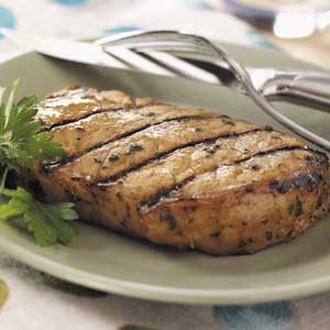 Grilled Honey-Mustard Pork Chops