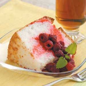 Raspberry Angel Cake