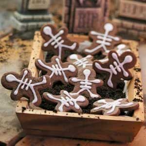 Chocolate Skeleton Cookies