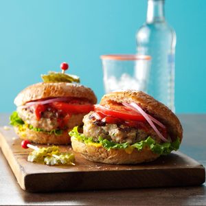 Grilled Ground Turkey Burgers