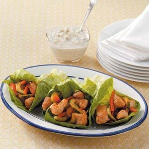 Buffalo Chicken Lettuce Wraps