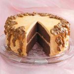 Chocolate Caramel Cake with Butterscotch Frosting