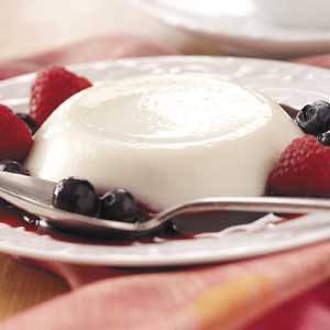 Panna Cotta with Mixed Berries