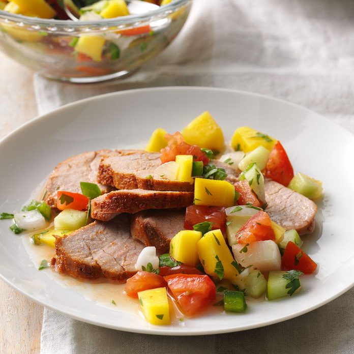 Pork Tenderloin with Mango Relish