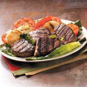 Beef Filets with Grilled Vegetables