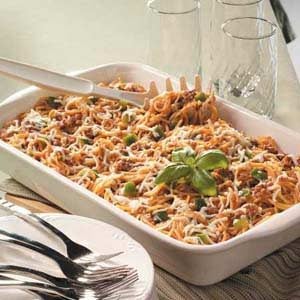 Baked Spaghetti Potluck Casserole