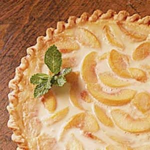 Easy Peach Cream Pie