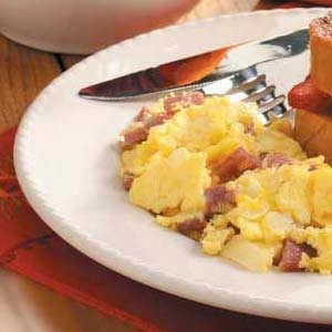 Salami Scrambled Eggs