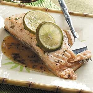 Lime Salmon with Soy Sauce
