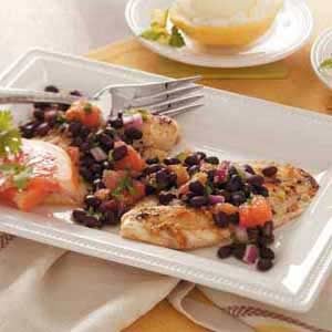 Tilapia with Grapefruit Salsa