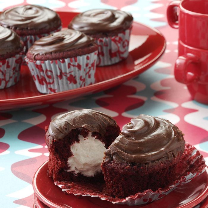 Surprise Red Cupcakes