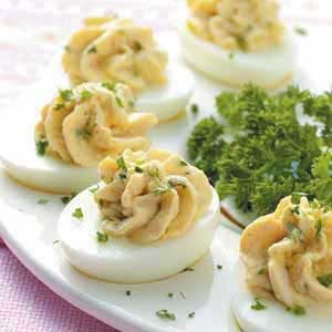 Crab Deviled Eggs