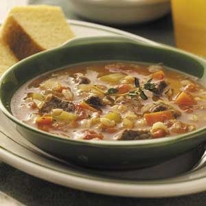 Beef Barley Soup with Veggies