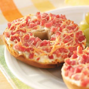 Cream Cheese 'n' Ham Bagels