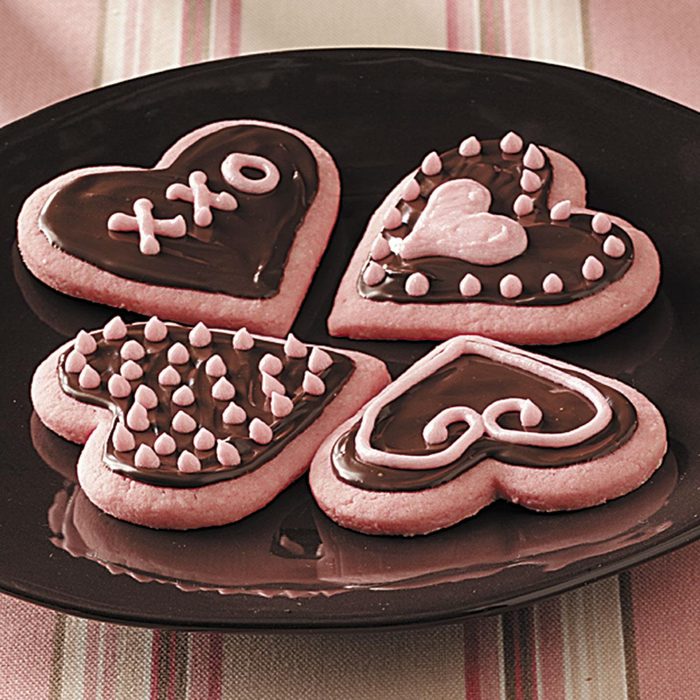 Strawberry Valentine Cookies