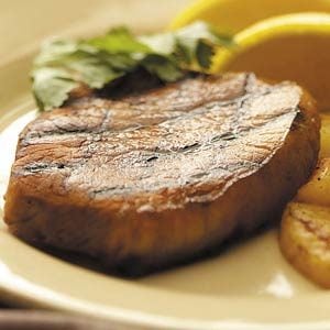 Grilled Pork Chops with Pineapple